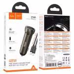 HOCO Z54A Prosperous – Chargeur de voiture double port 48W PD30W + QC3.0 avec câble - Puissance, élégance et performance à chaque trajet – Image 11