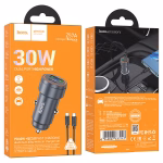 HOCO Z57A – Chargeur voiture rapide Glorious PD 30W + QC3.0 (C to C) – Double puissance, charge intelligente et design élégant – Image 4