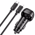 HOCO Z58 Rank – Chargeur de voiture rapide PD 30W avec câble (USB-C to Lightning) - Puissance et élégance à portée de main – Image 3