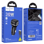HOCO Z58 Rank – Chargeur de voiture rapide PD 30W avec câble (USB-C to Lightning) - Puissance et élégance à portée de main – Image 2