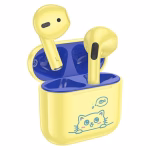 Écouteurs Bluetooth jaunes Hoco EW112 Friendly – Design fun et ergonomique – Algérie